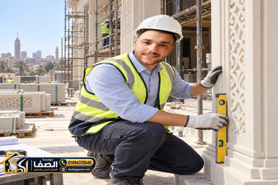 تثبيت عناصر GRC وضبط محاذاتها على الواجهة