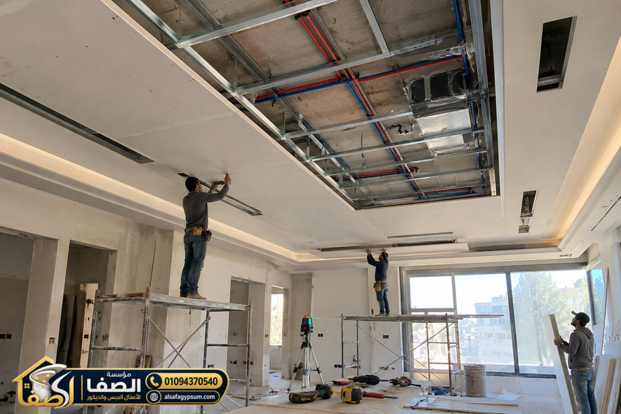 تنفيذ ديكورات الجبس بورد داخل المنازل في مصر