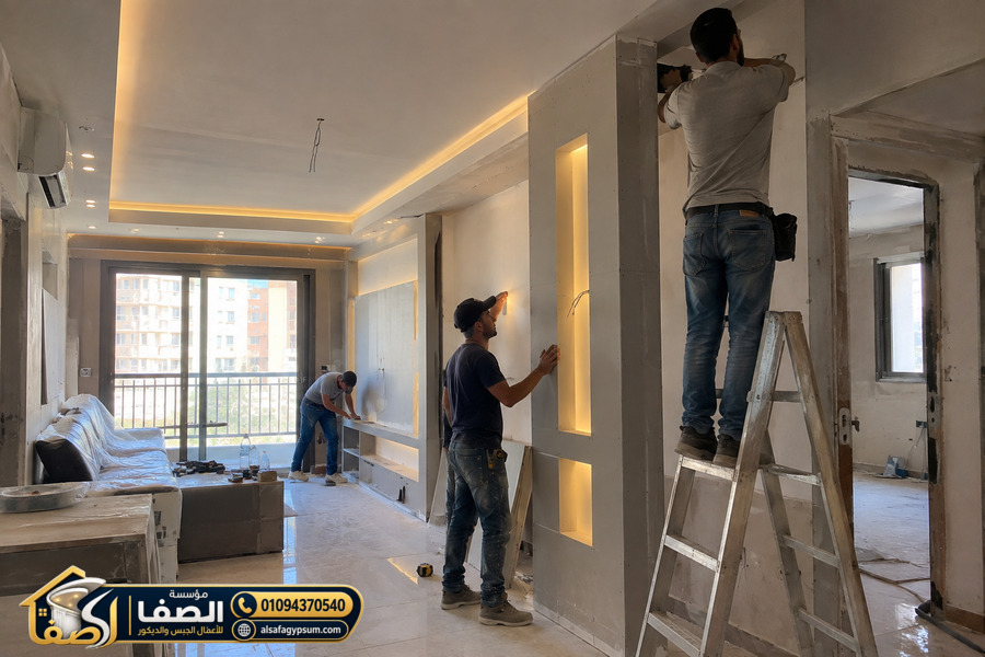 جبس بورد للمساحات الصغيرة في المنازل بمصر