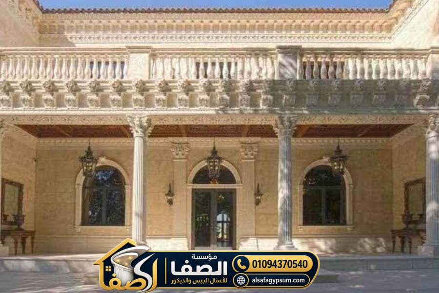 تصميم أعمدة جبس للواجهات
