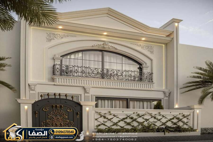 تصميم واجهات القصور بالجبس وGRP