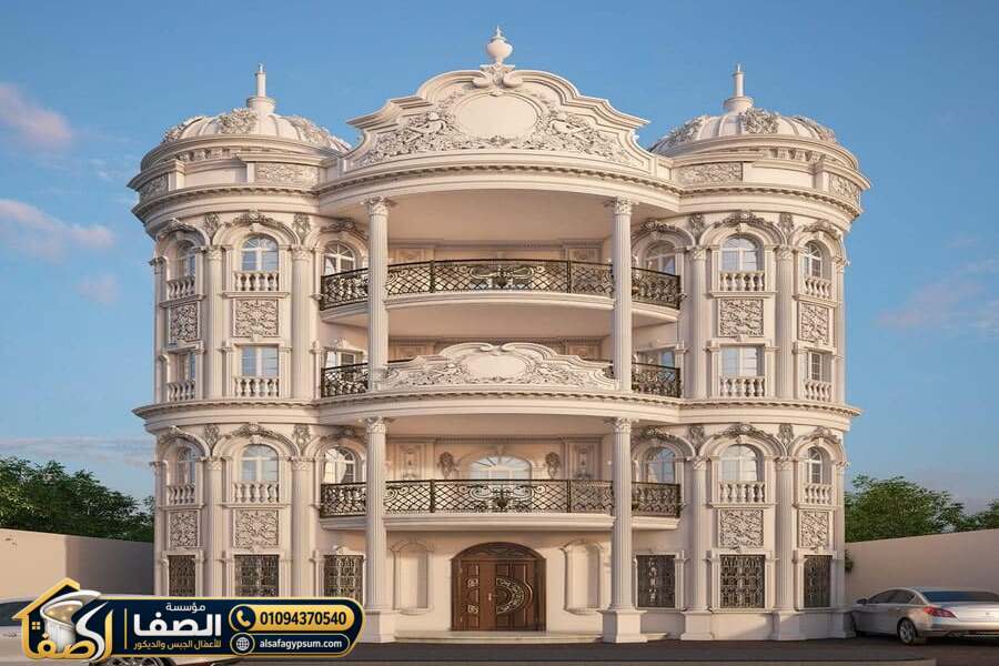 أعمدة وتيجان واجهات القصور بالجبس وGRP